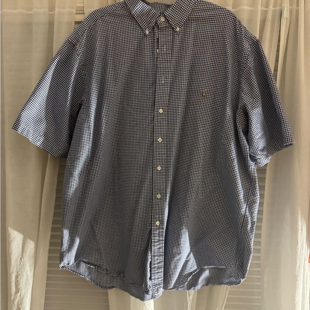 Men's Blue Checkered Shirt
